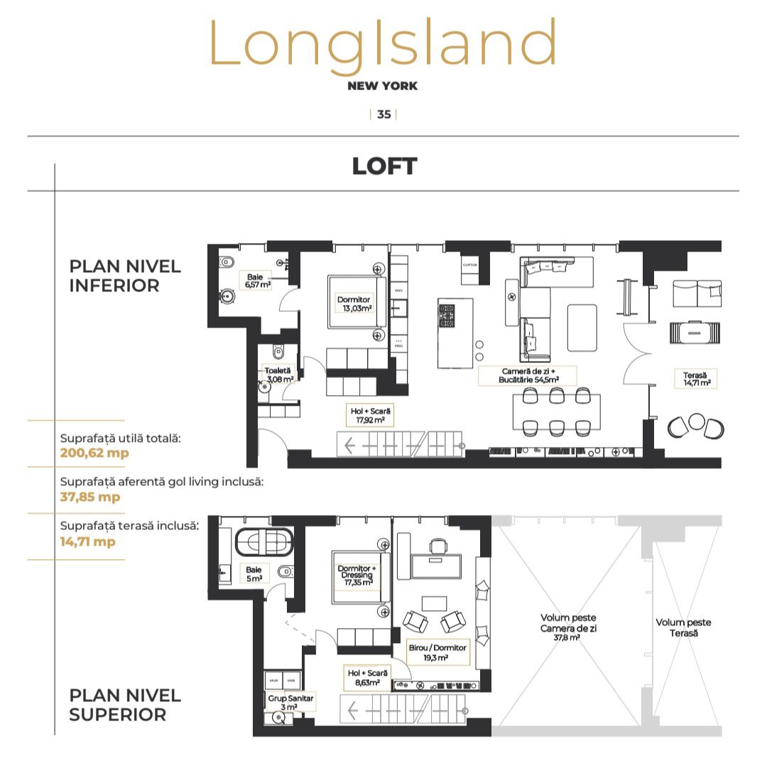 Loft premium LongIsland NY  200,62 mp  Floreasca